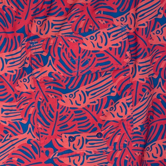 Vineyard Vines Marlin & Coral Chappy Swim Trunks 7” Size XXL - Picture 5 of 6
